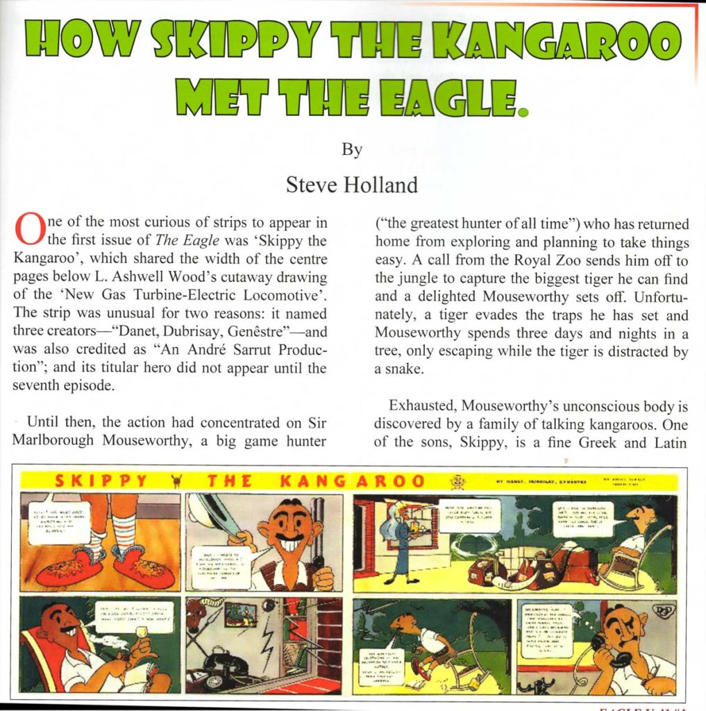 Eagle Times Volume 39 Issue One - Skippy the Kangaroo by Steve Holland