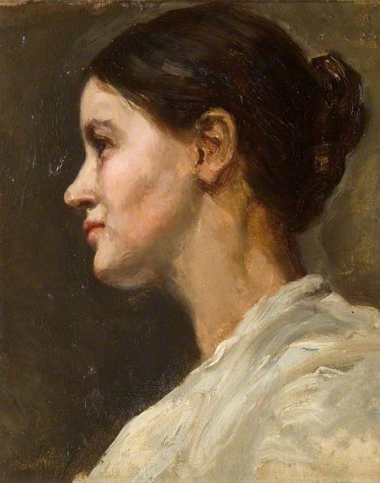 Kate Ethel Cowderoy (1875-1972), portrait by Sybil, held by Barham Bushey Museum and Art Gallery