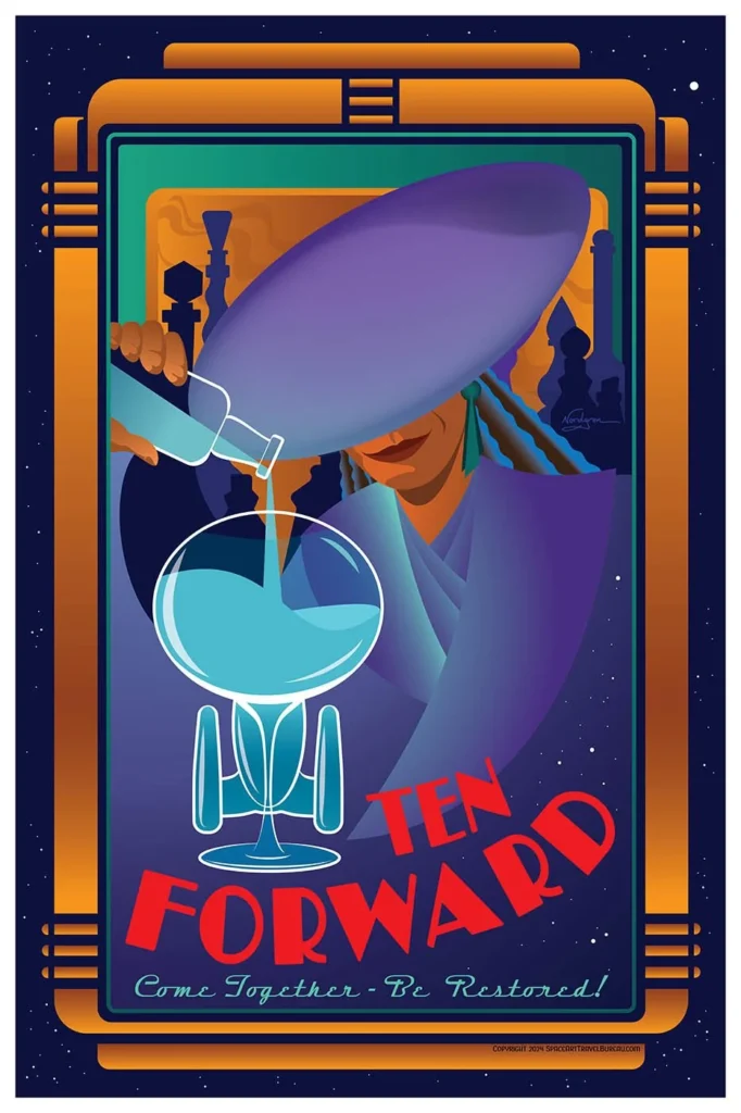 Star Trek Ten Forward Poster art by Dr. Tyler Nordgren