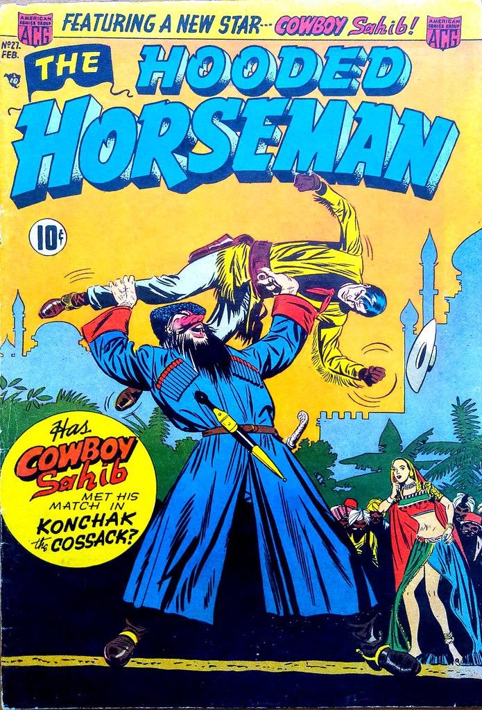 The Hooded Horseman No. 27, February 1953, cover by Leonard Starr