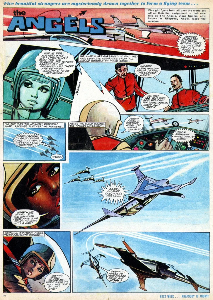 An episode of “The Angels” from Lady Penelope, writer unknown, art by Jon Davis
