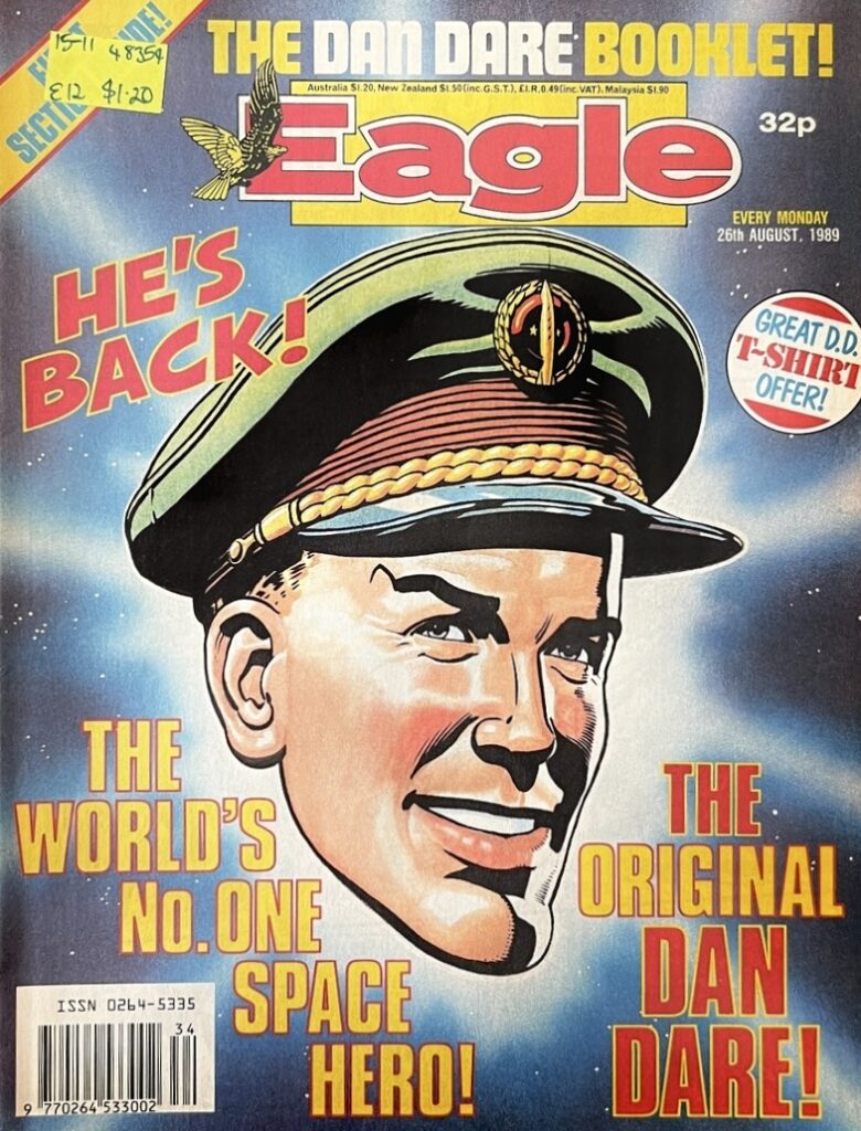 Eagle featuring Dan Dare cover dated 26th August 1989