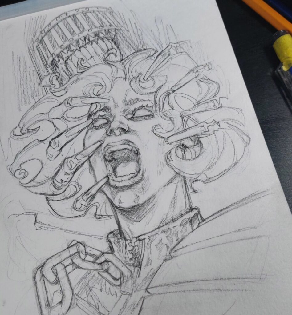 Judge Death and Judge Anderson by Silvia Califano