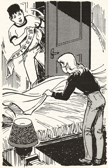 The Mystery of Holly Lane by Enid Blyton (1991), illustration by Rodney Sutton