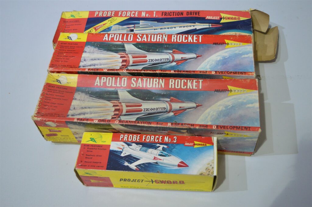 These original Gerry Anderson's Project Sword by Century 21 Toys were sold by Anderson & Garland at auction in 2019