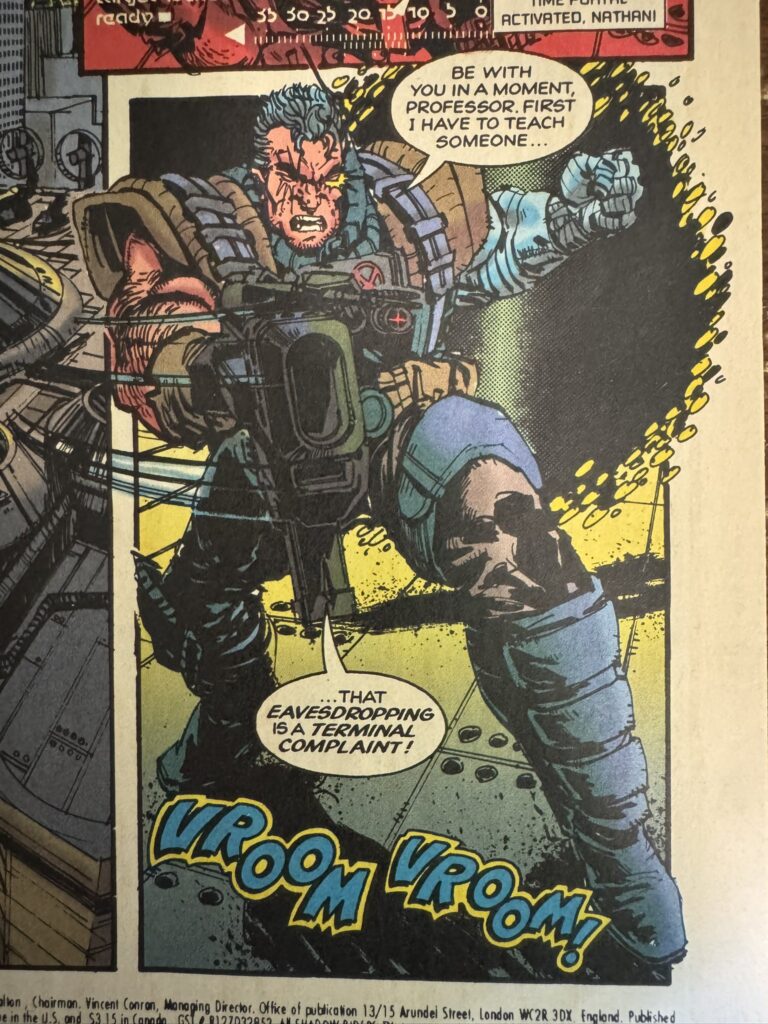 The Daily Cable Page on X describe Ross Dearsley's take on Cable in Shadow Riders #1. as "like a blend of John Romita Jnr, Ladronn, and Daniel Warren Johnson"