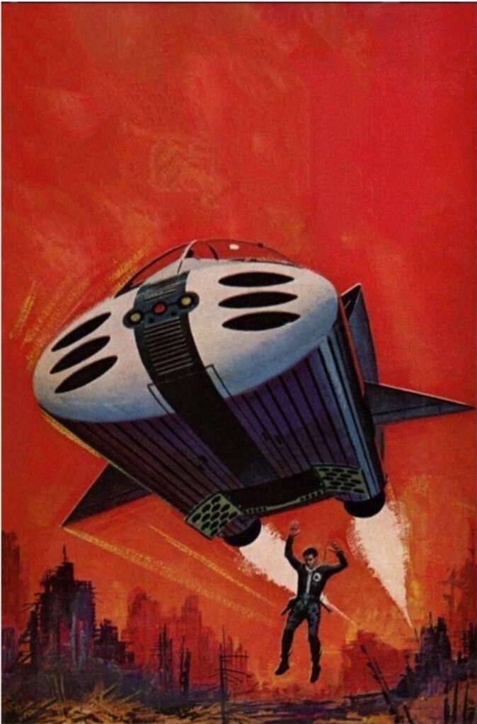 Cover art for The Prodigal Sun by Philip E. High (Ace Books, 1964), probably the work of Ed Valigursky