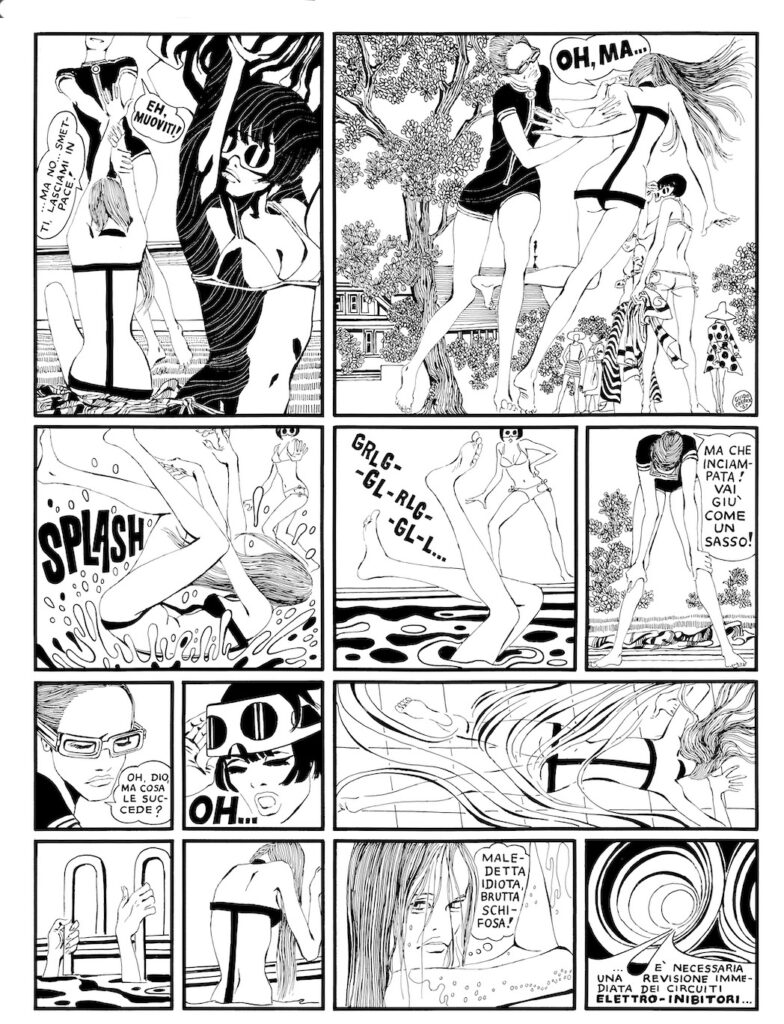 Valentina: La Forza di gravita Page 18 by Guido Crepax | Image © Courtesy Galerie Martel