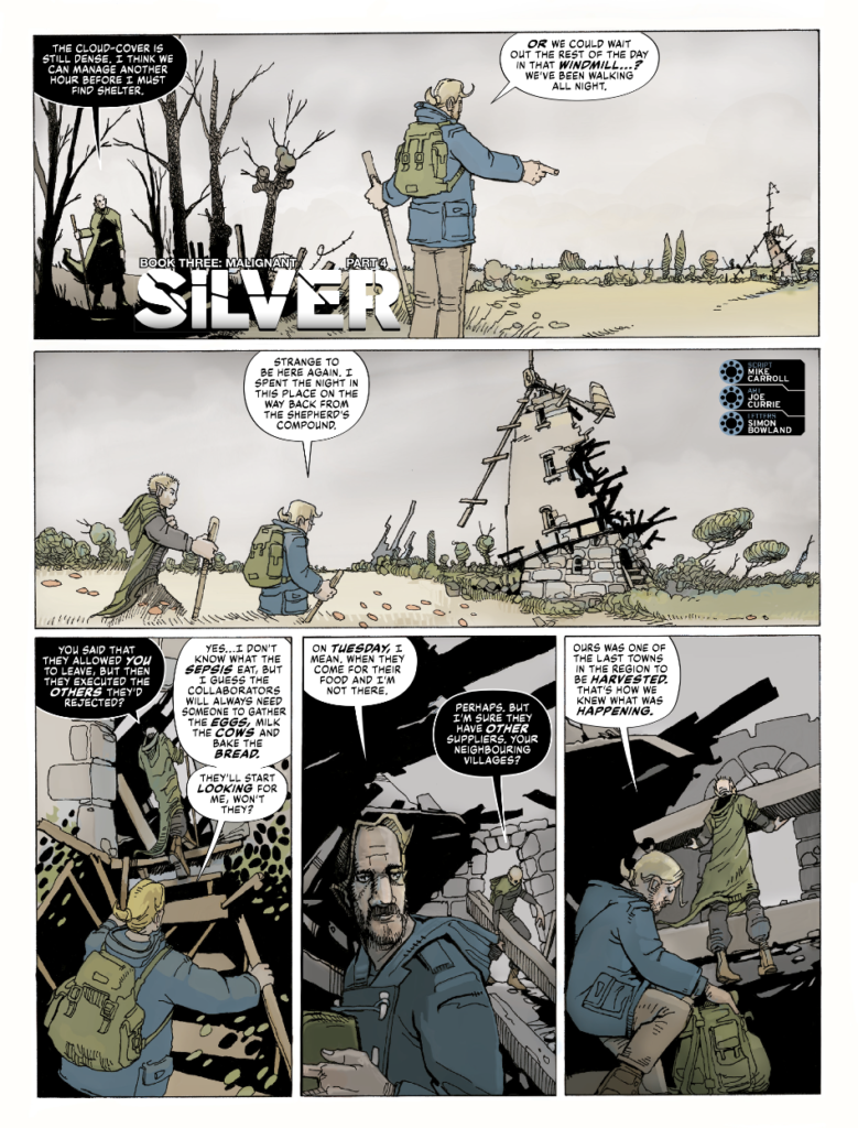 2000AD 2480 - SILVER // MALIGNANT By Mike Carroll (Writer) Joe Currie (Artist) Simon Bowland (Letterer)