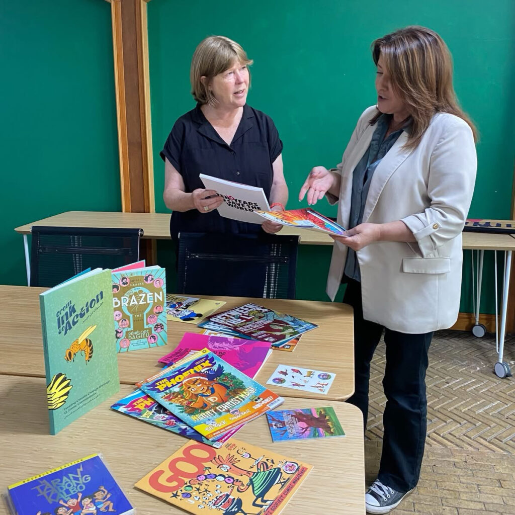 LICAF director Julie Tait and Barrow-in-Furness MP Michelle Scrogham at an event last year. Photo via Michelle Scrogham (August 2025)