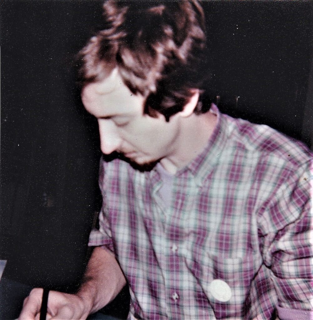 Frank Miller at Comica ‘82 in London. Photo: Paul Trimble