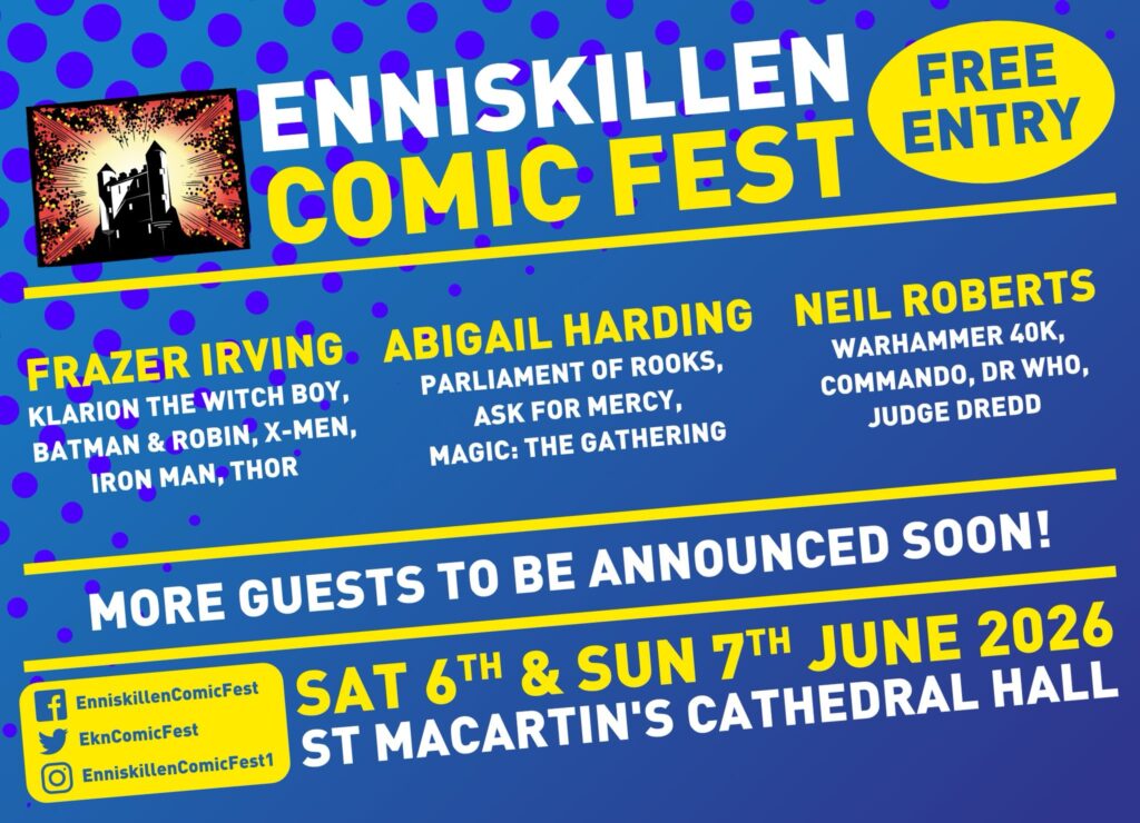 Enniskillen Comic Fest 2026 Guest Announcement