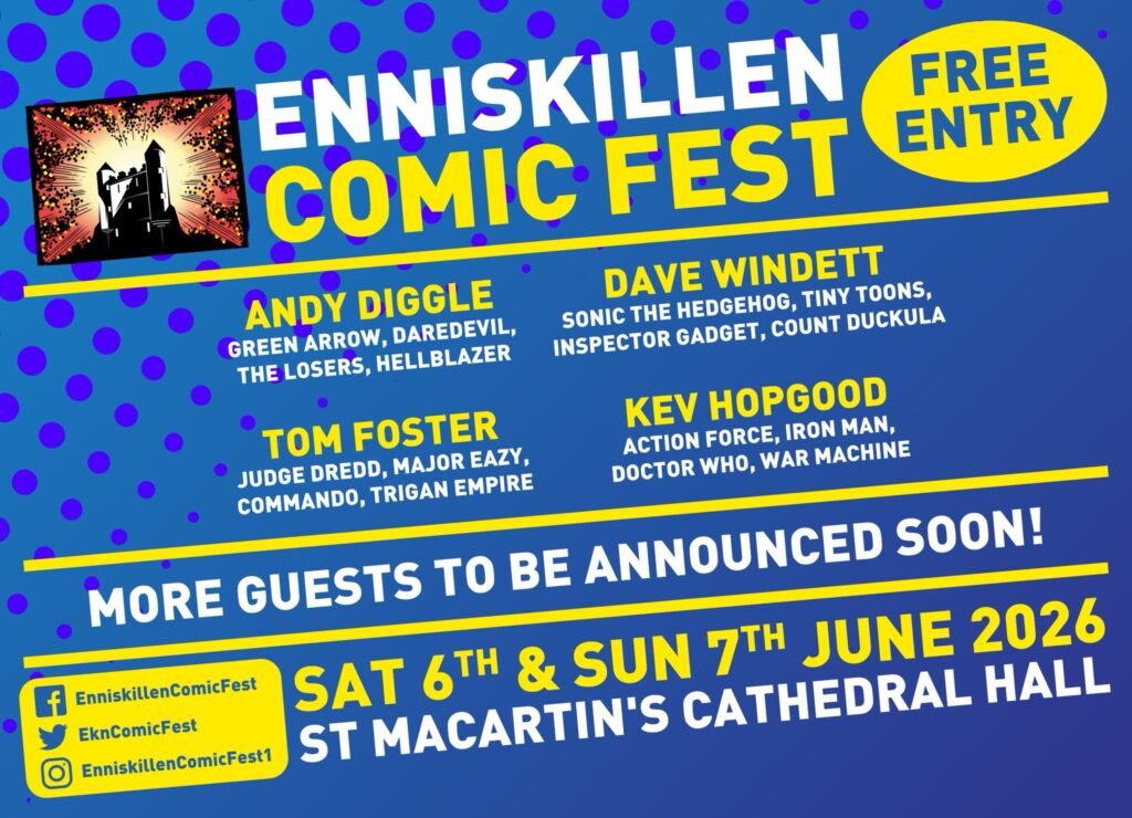 Enniskillen Comic Fest 2026 Guest Announcement