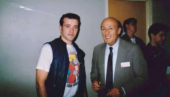 Paul Trimble with Will Eisner in 1987