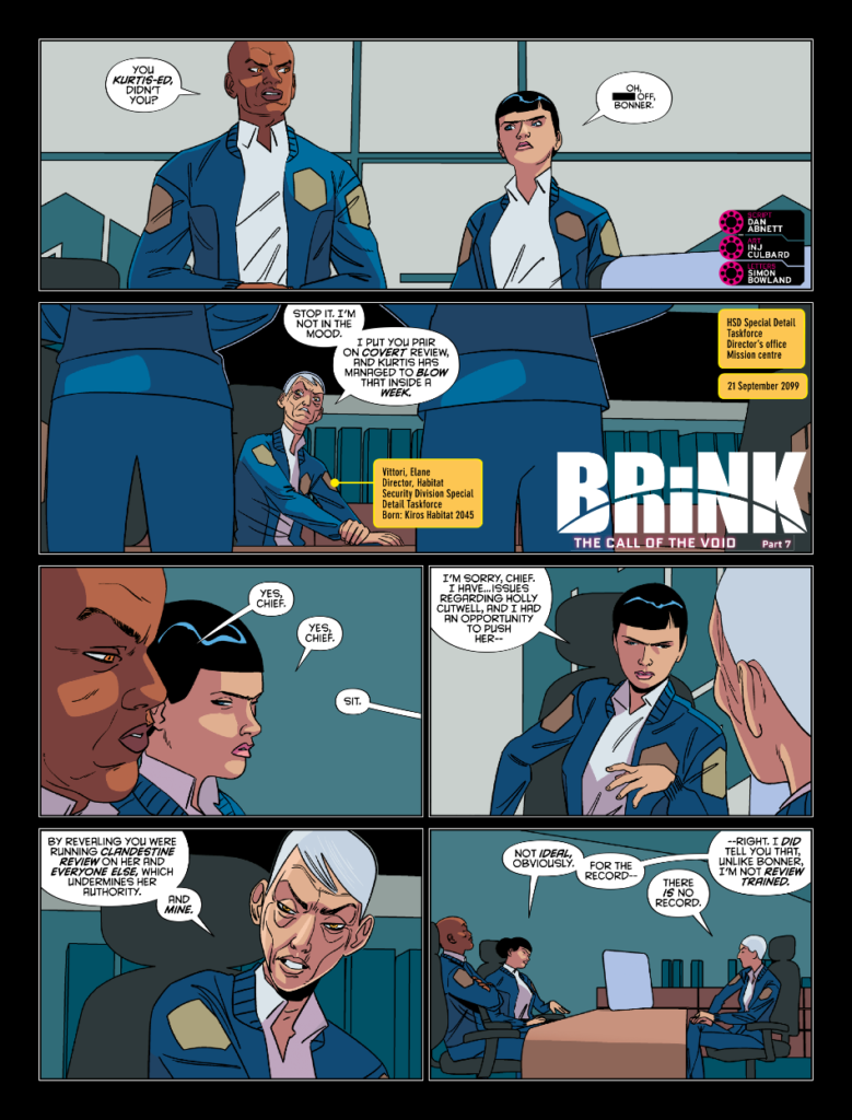 2000AD Prog 2478: BRINK // THE CALL OF THE VOID By Dan Abnett (Writer) INJ Culbard (Artist) Simon Bowland (Letterer)