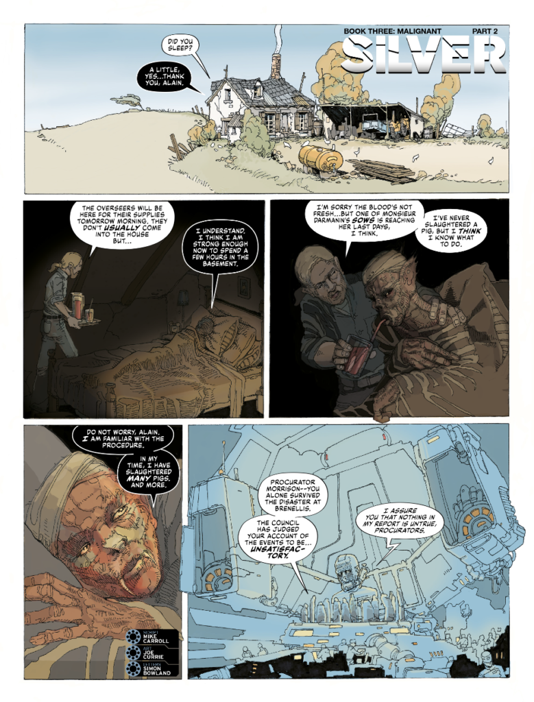 2000AD Prog 2478: SILVER // MALIGNANT By Mike Carroll (Writer) Joe Currie (Artist) Simon Bowland (Letterer)