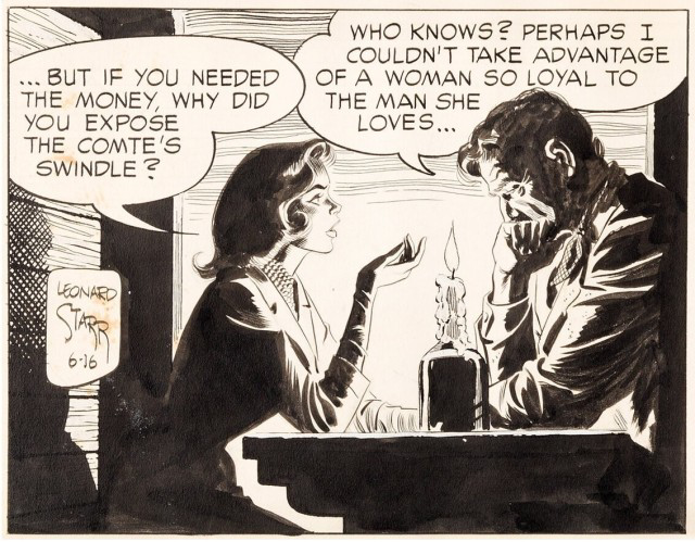 Detail from Leonard Starr’s Mary Perkins, On Stage for 16th June 1959