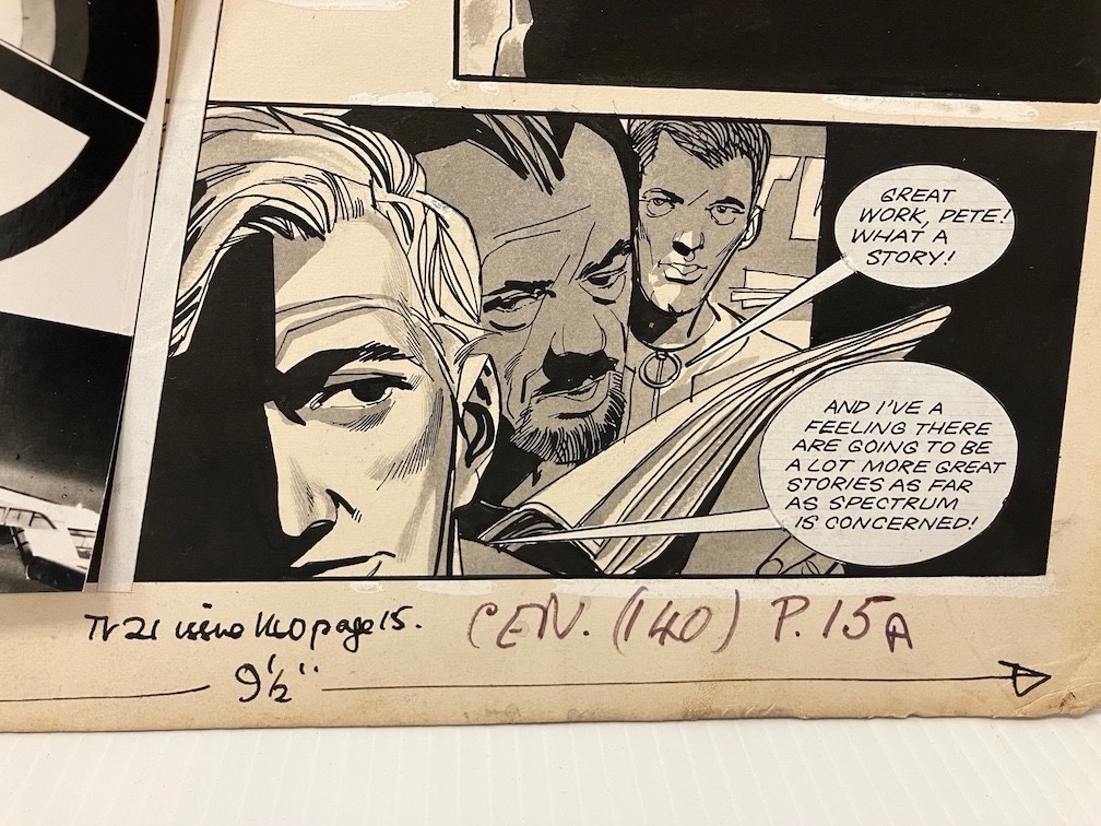 TV Century 21 Issue 140 “Front Page” art by John M. Burns