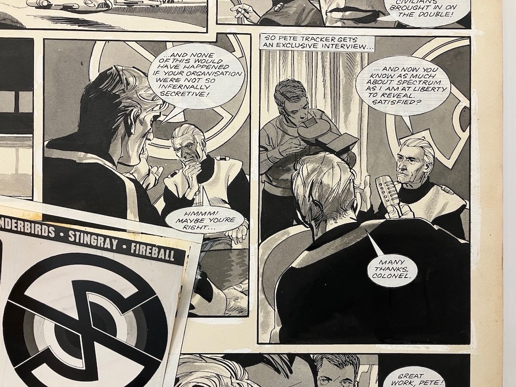 TV Century 21 Issue 140 “Front Page” art by John M. Burns