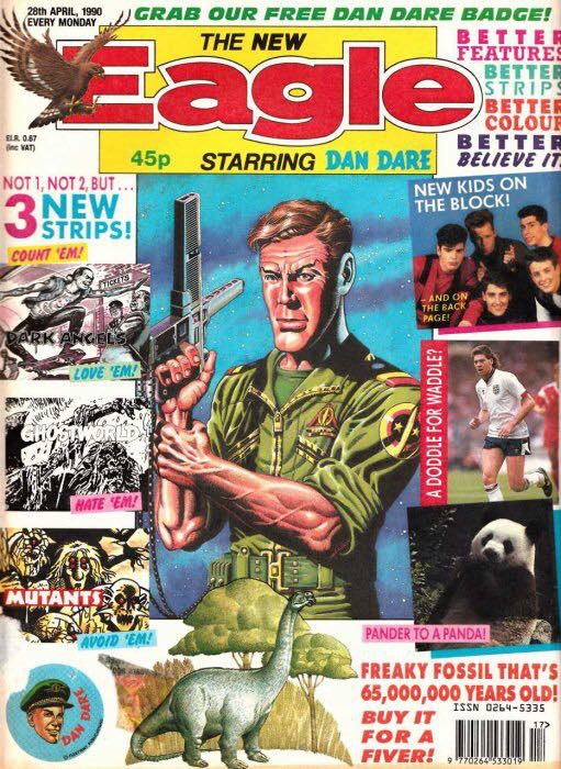 New Eagle cover dated 29th April 1980, central Dan Dare art by David Pugh