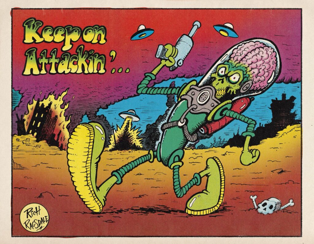 Mars Attacks: Artbook (Printed in Blood, 2026) - Art by Rich Ragsdale