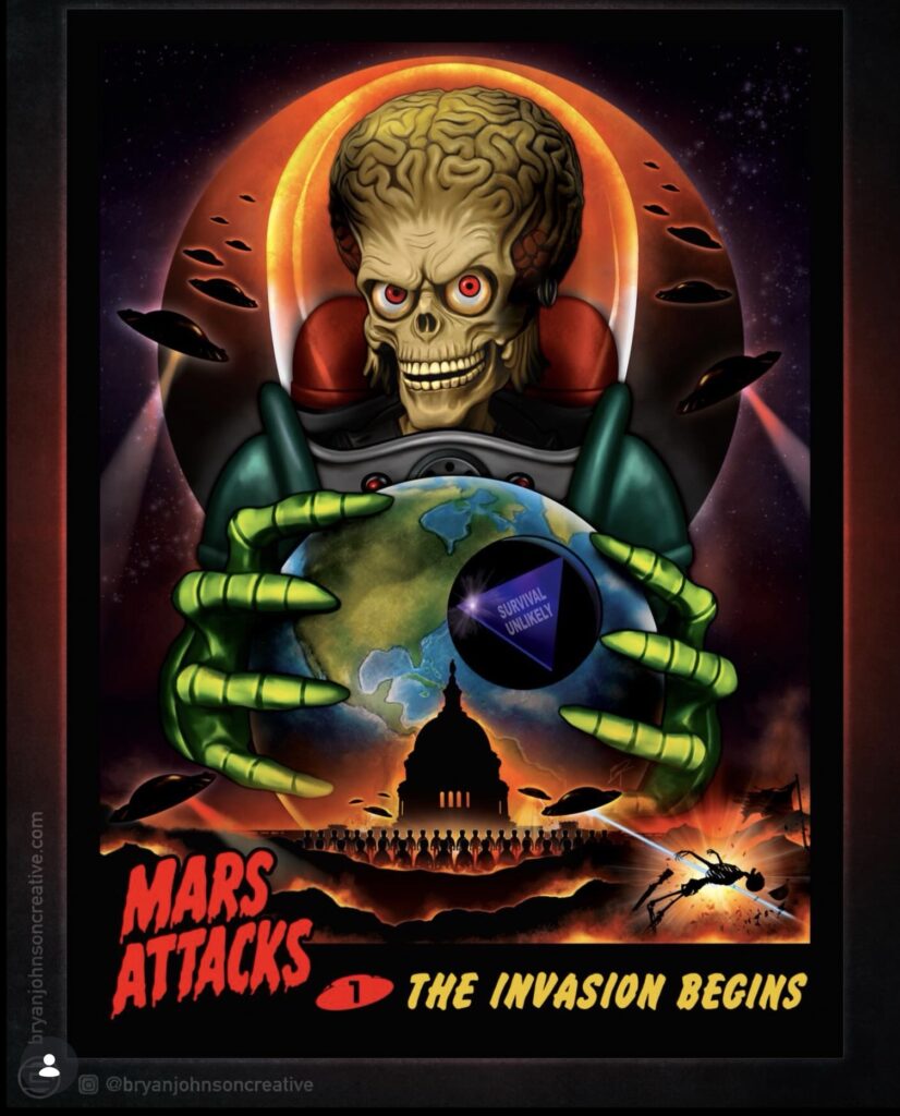 Mars Attacks: Artbook (Printed in Blood, 2026) - Art by Brian Johnson