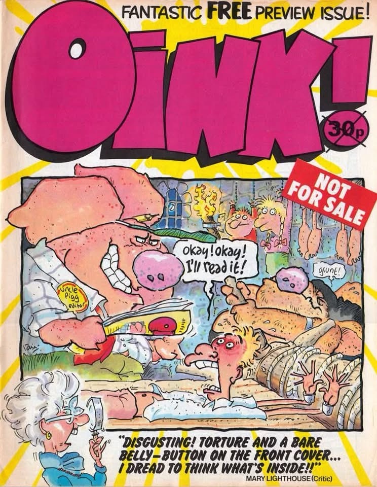 The Oink! Preview (Image with thanks to Lew Stringer)