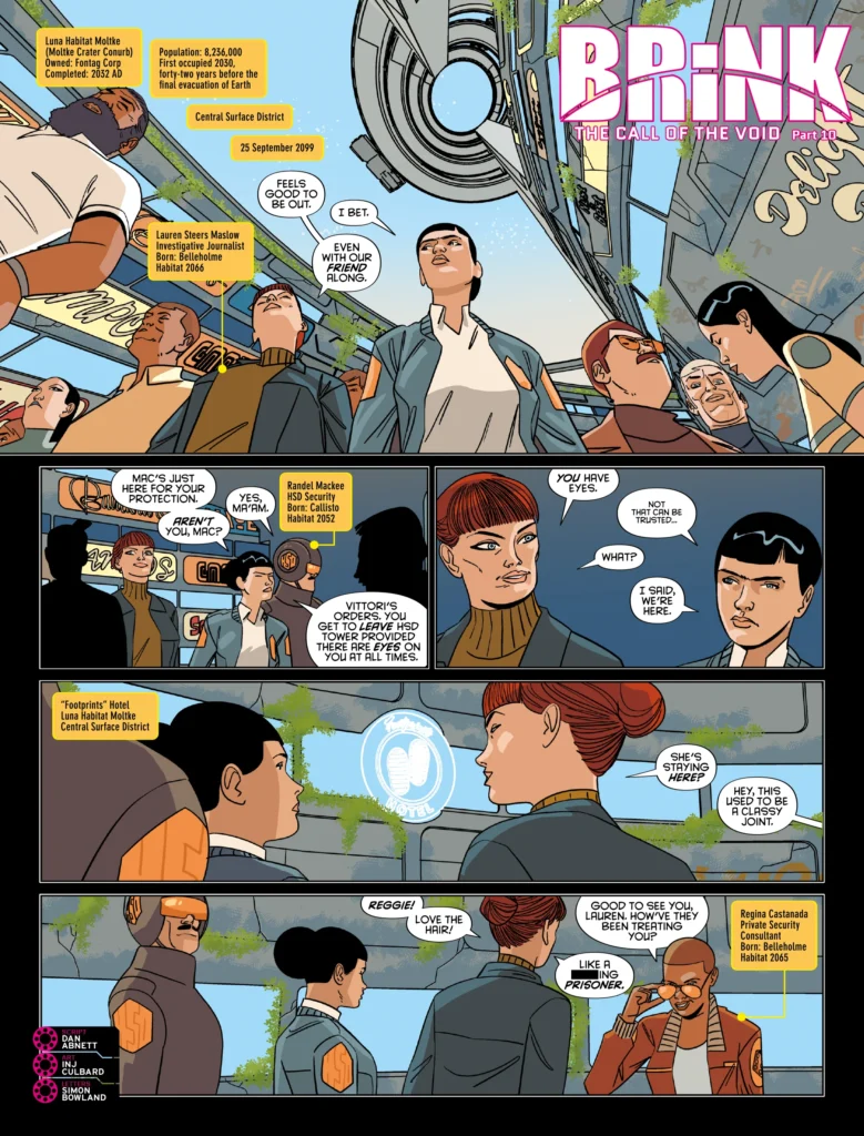 2000AD Prog 2481 - BRINK // THE CALL OF THE VOID
By Dan Abnett (Writer) INJ Culbard (Artist) Simon Bowland (Letterer)