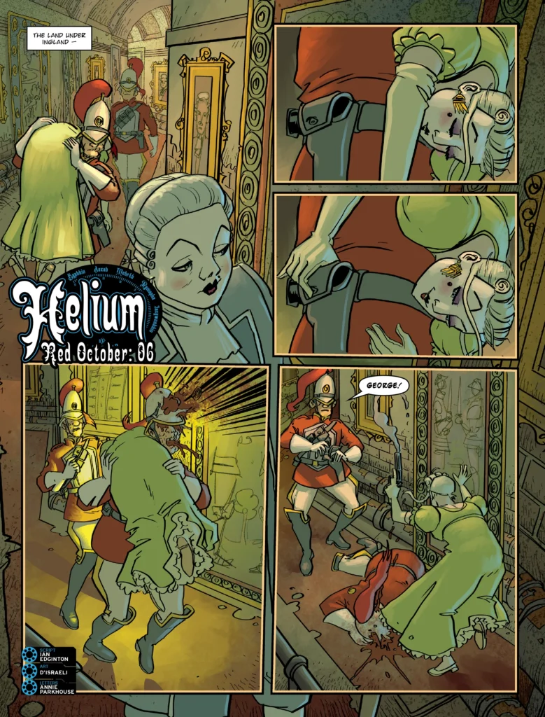 2000AD Prog 2481 - HELIUM // RED OCTOBER
By Ian Edginton (Writer) D'Israeli (Artist) Annie Parkhouse (Letterer)