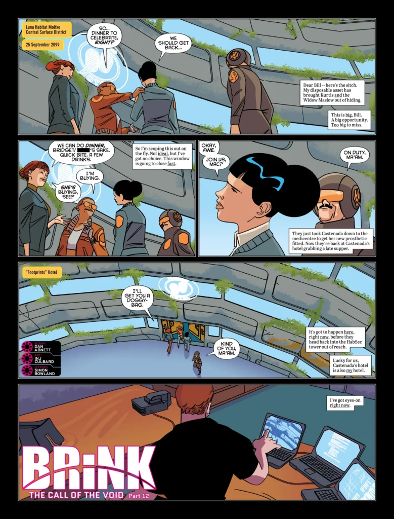 2000AD Prog 2483 | BRINK // THE CALL OF THE VOID by Dan Abnett (Writer) INJ Culbard (Artist) Simon Bowland (Letterer)
