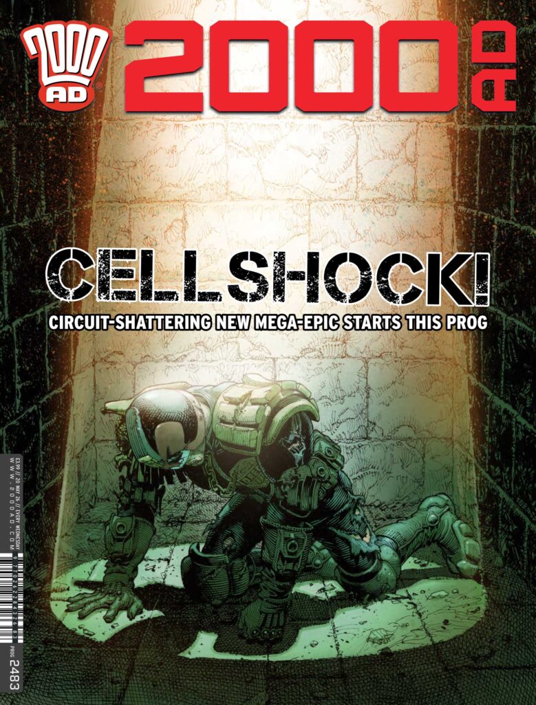 2000AD Prog 2483
UK RELEASE DATE: 20th May £3.99
LUNAR RELEASE DATE: 3rd June $7.99
COVER: Cliff Robinson and Dylan Teague