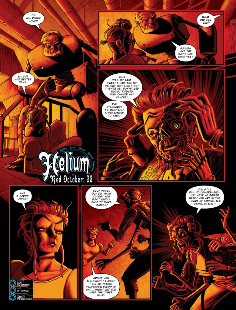 2000AD Prog 2483 | HELIUM // RED OCTOBER by Ian Edginton (Writer) D'Israeli (Artist) Annie Parkhouse (Letterer)