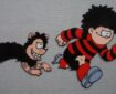 Dennis and Gnasher TV Series Animation Cel (1996), from the DC Thomson Archive. This is the first time any such cels from the two series have been offered for sale. This item has officially come from surplus material held by the DC Thomson Archive. Dennis and Gnasher was an animated TV series broadcast on BBC from 2nd April 1996 until 7th May 1998. Re-runs aired on CBBC until January 2007. The series was produced by Collingwood O'Hare Productions and DC Thomson, in association with BBC Television. Largely written by Tony Collingwood, two series were made with 13 episodes in each, making a total of 26 episodes, running for 25 minutes each. The series focussed on Dennis the Menace and Gnasher, with voiceovers from voice actors and features the likes of Dennis' Mum and Dad, Granny, Curly, Pie-Face, Walter the Softy, and Foo Foo, amongst other smaller part characters based on the famous comic strip in The Beano.