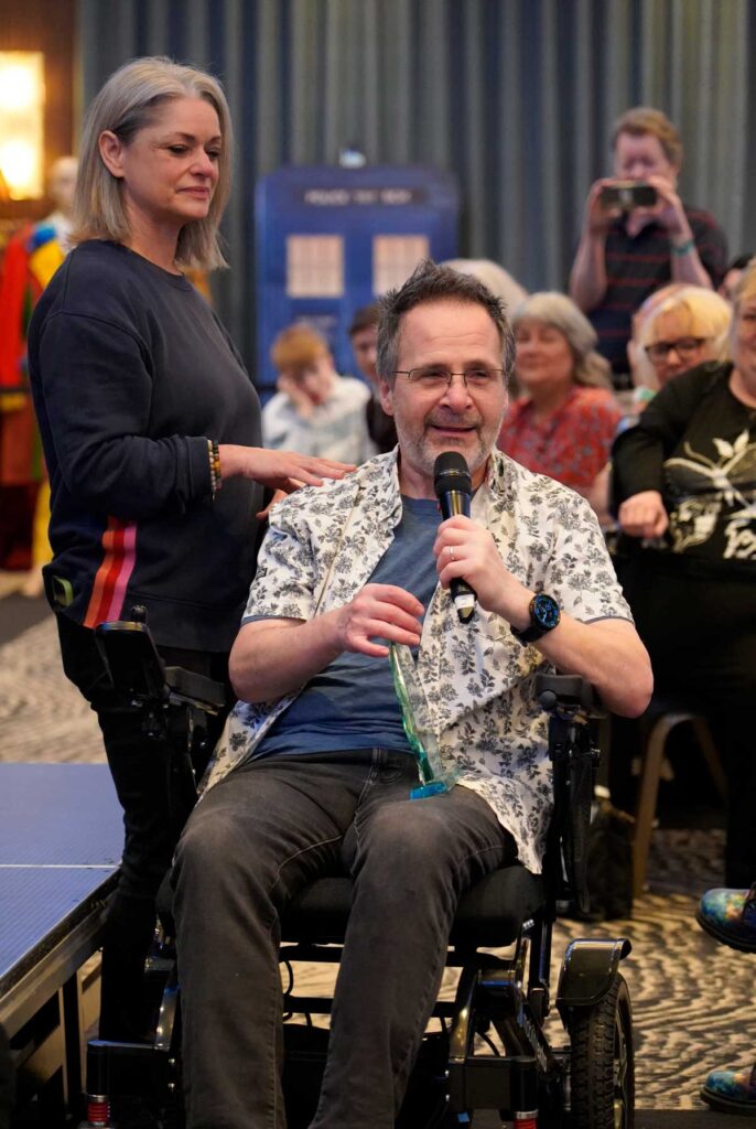 Artist Colin Howard and his wife, Michelle at Capitol 50. Photo: Andy Richards