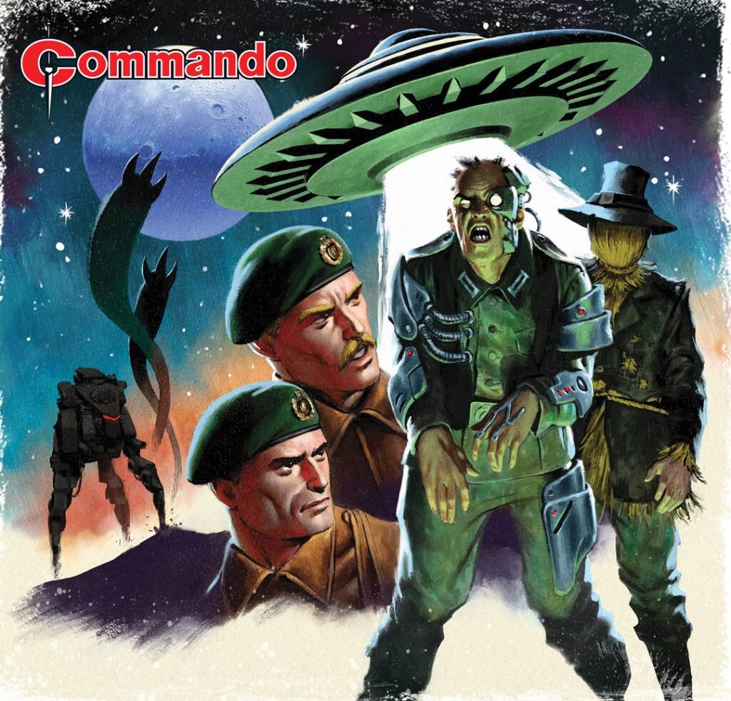 Commando 5959 (Home of Heroes): Commandos Vs Aliens Story: Dominic Teague | Internal Art: Alejandro Garcia Mangana | Cover Art: Neil Roberts