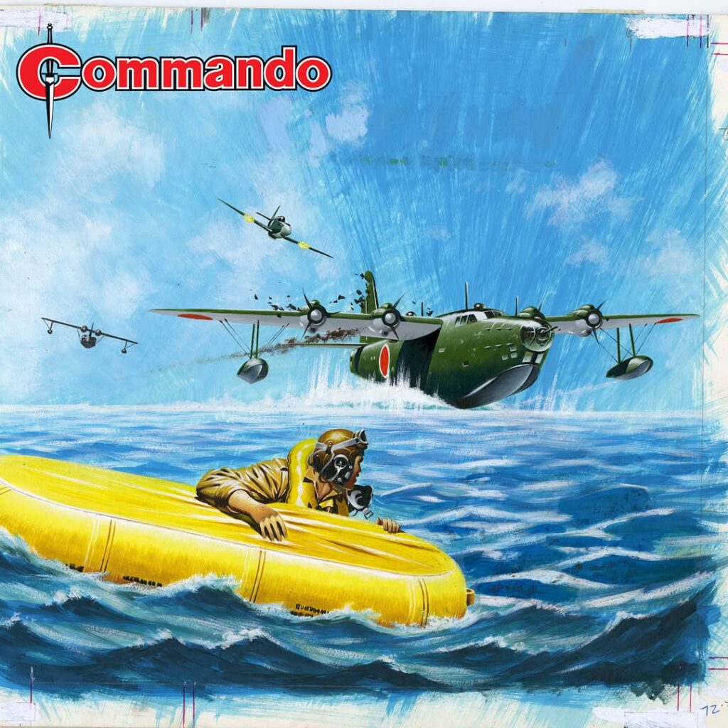 Commando 5960 (Gold): Ace Of Aces Story: Brunt | Internal Art: D Sanchez | Cover Art: Ian Kennedy First published 1972 as No.612