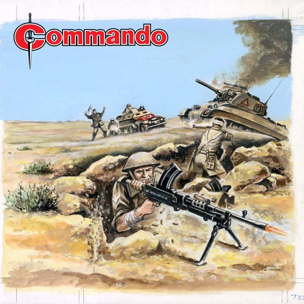 Commando 5962 (Silver): Scorching Sand Story: CG Walker | Internal Art: Fleming | Cover Art: Philpott First published 1985 as No. 1866
