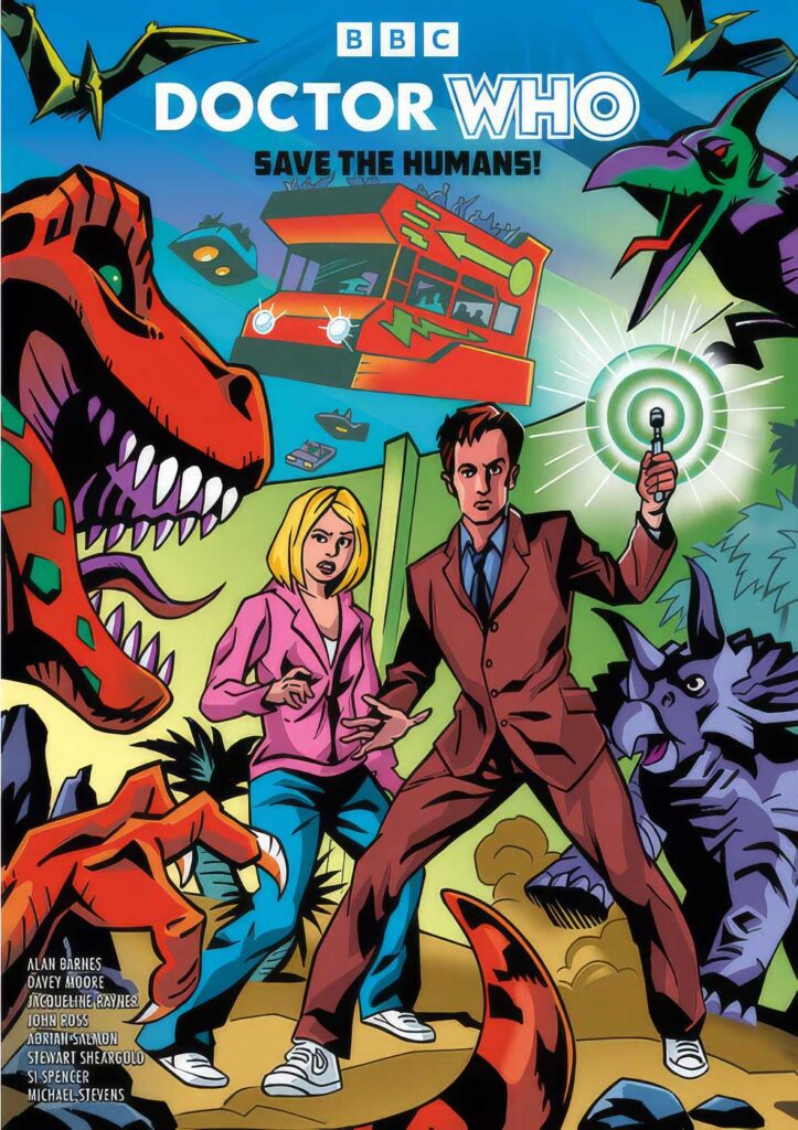 Doctor Who: Save The Humans! (variant cover by Adrian Salmon) is on sale from 18th August 2026