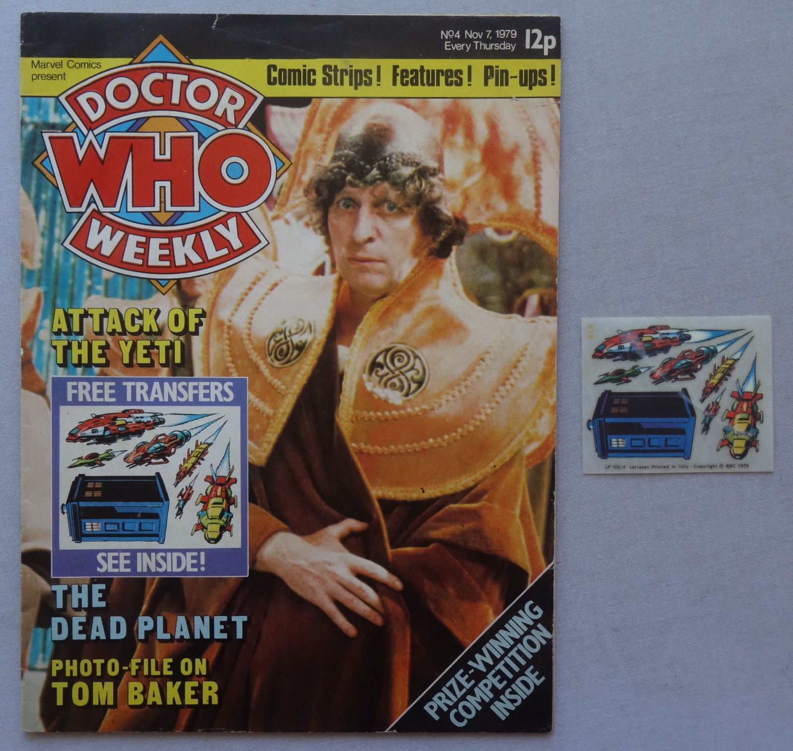 Doctor Who Weekly No. 4, cover dated 31st November 1979, With Free Gift