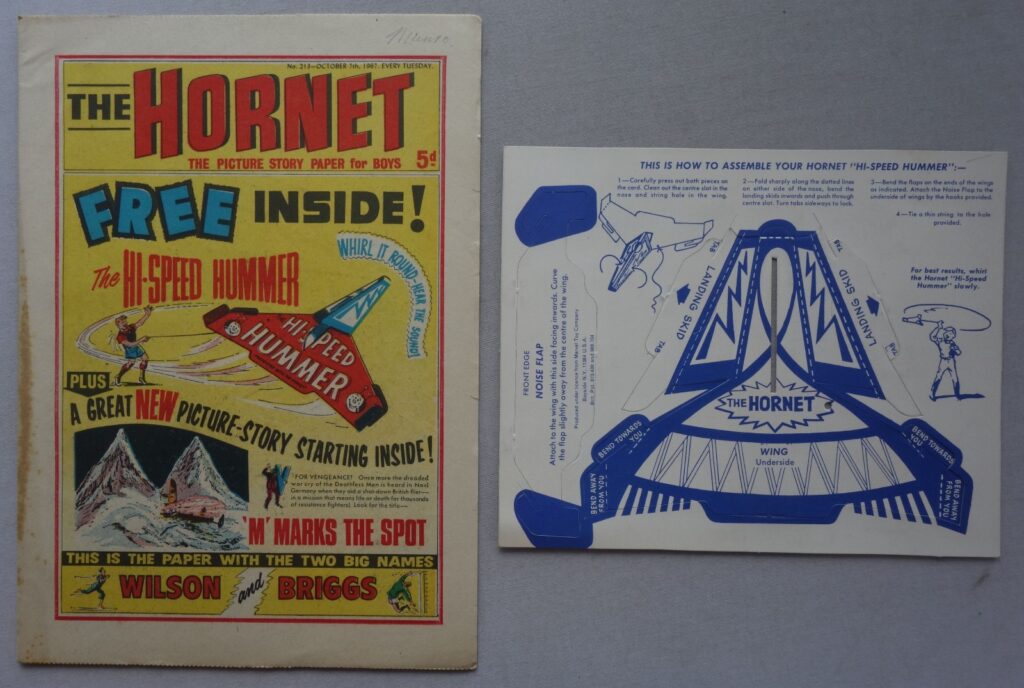 Hornet No. 213 cover dated 7th October 1967 With Free Gift – Speed Hummer