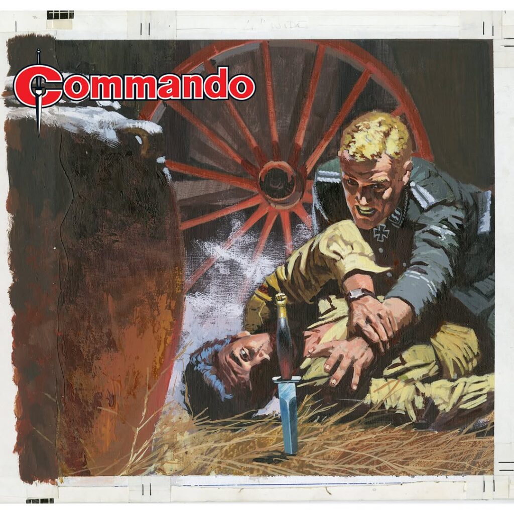 Commando 5956 (Gold): The Knife Story: Richardson | Internal Art: Cortes | Cover Art: Penalva First published 1971 as No.609