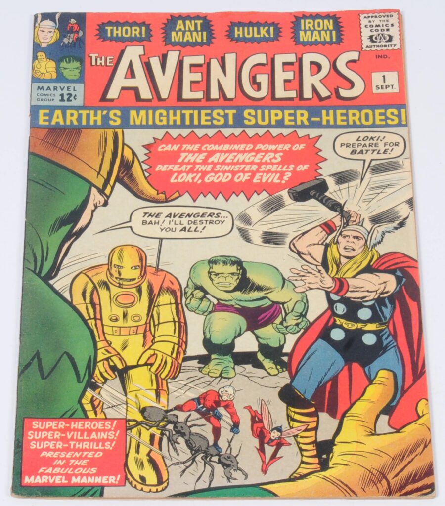 Marvel Comics, The Avengers #1 (1963) First Team Appearance of the Avengers