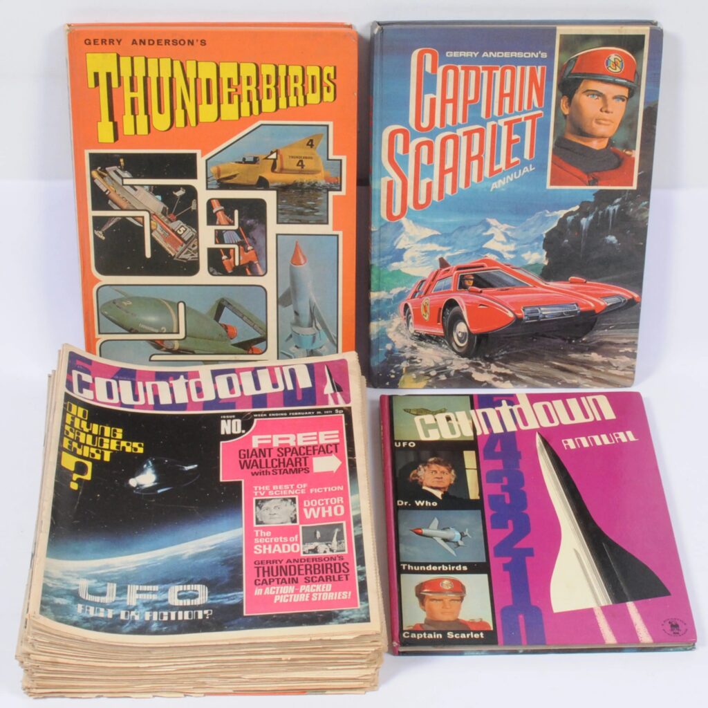 Polystyle Publications & similar, Countdown Comic #1 to #58 Consecutive Run (1971/2) Holiday Special & Hardback Annuals: Countdown, Thunderbirds & Captain Scarlet