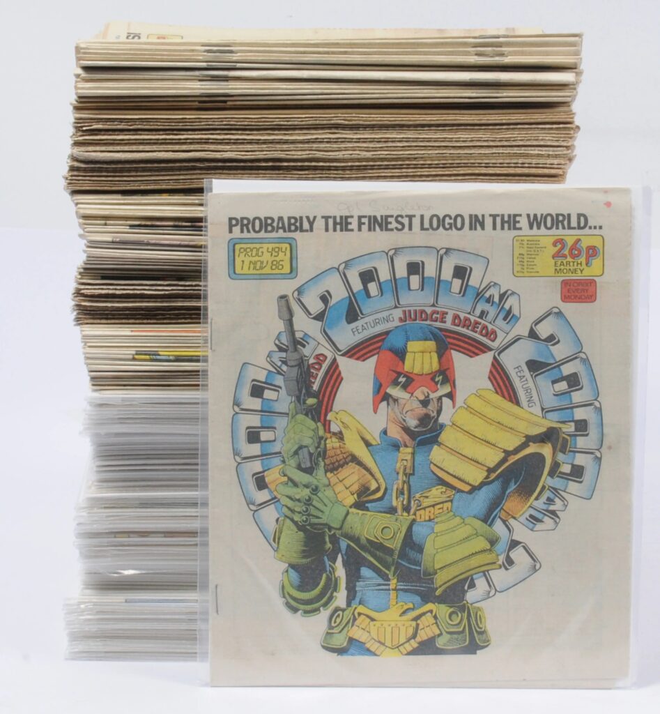 Quantity of 2000AD Comics, 1983 to 1986, Judge Dredd related
