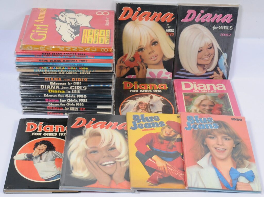 Quantity of Hardback Annuals, Diana, Blue Jeans & similar