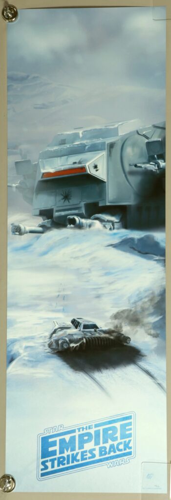 Neil Fraser Star Wars Original Trilogy Poster - Takedown on Hoth (The Empire Strikes Back) - Fine art giclee - 12 x 36 inches - Hand-numbered edition of 58/150