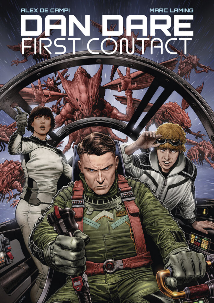 Dan Dare: First Contact Paperback Edition Cover by Chris Weston (B7 Comics, 2026)