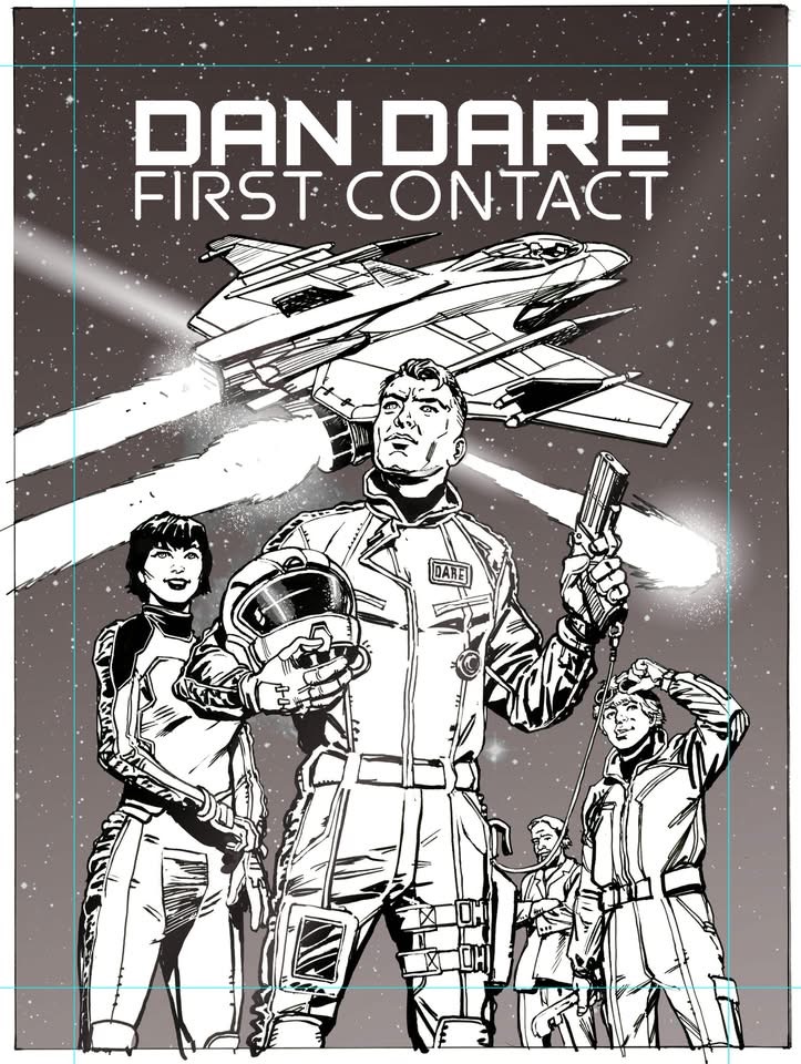 Dan Dare: First Contact Cover Art Pitch by Chris Weston (Unused)