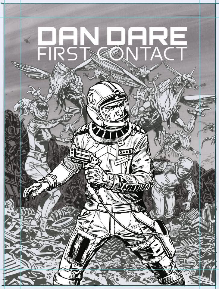Dan Dare: First Contact Cover Art Pitch by Chris Weston (Unused)