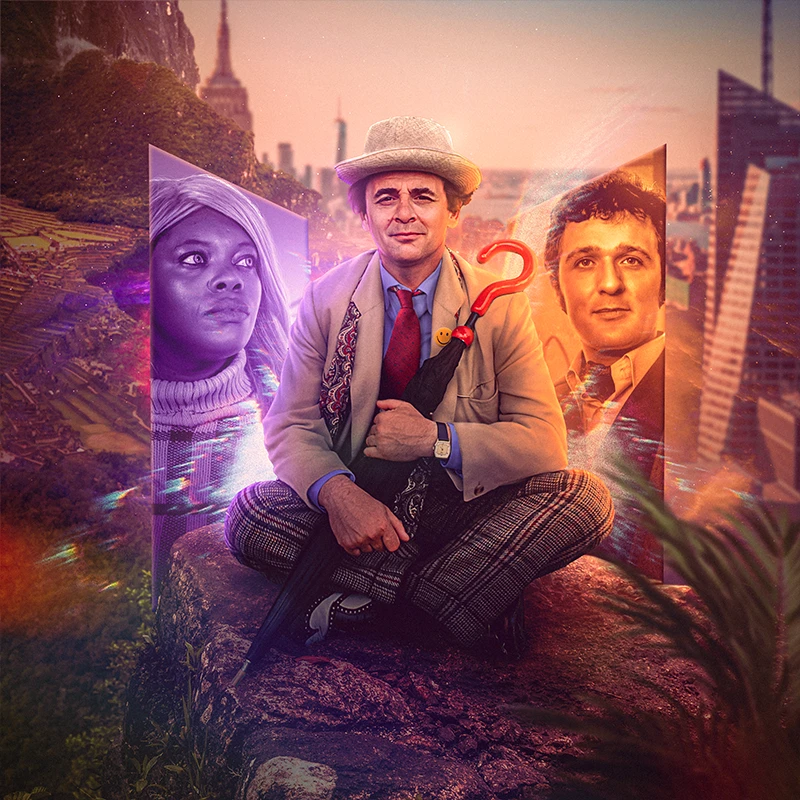Doctor Who: The Seventh Doctor Adventures: Past Forward - cover art by Rafe Wallbank 